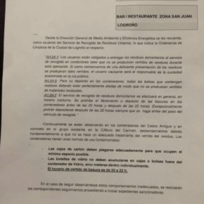 Ciudadanos denuncia las trabas que el equipo de gobierno pone a los hosteleros de la calle San Juan en plenas fiestas