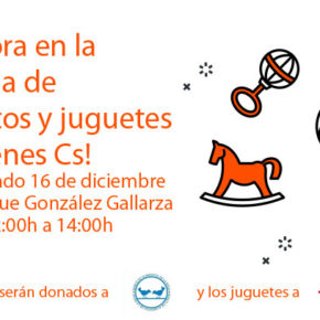 Jóvenes Ciudadanos La Rioja organiza una campaña de recogida de juguetes y alimentos para Cruz Roja y el Banco de Alimentos