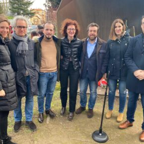 Los diputados de Ciudadanos La Rioja asisten al acto cívico en recuerdo de Joseba Pagazaurtundua en Andoain